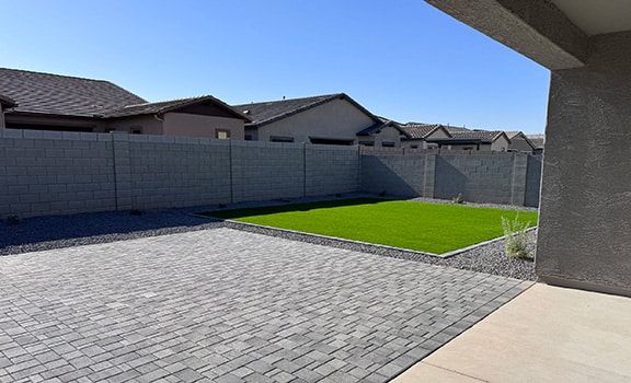 Turf and Pavers