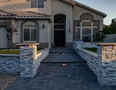 Desert landscaping and xeriscape installation in Gilbert yards